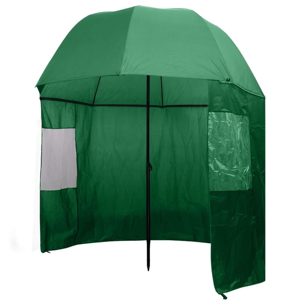 vidaXL Visparaplu Groen 300cm - Zo Goed Als Nieuw! -35%