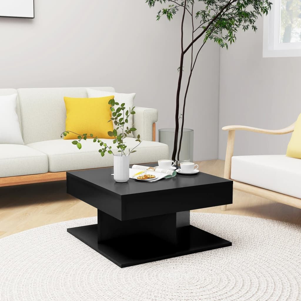 vidaXL Salontafel Zwart 57x57 -35% Korting!