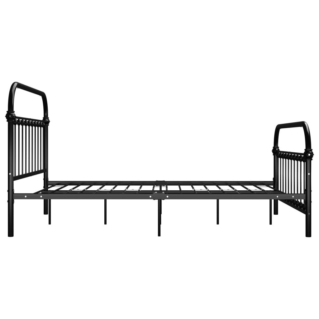 vidaXL Bedframe 120x200 Zwart - Krasjes - 55% Korting!