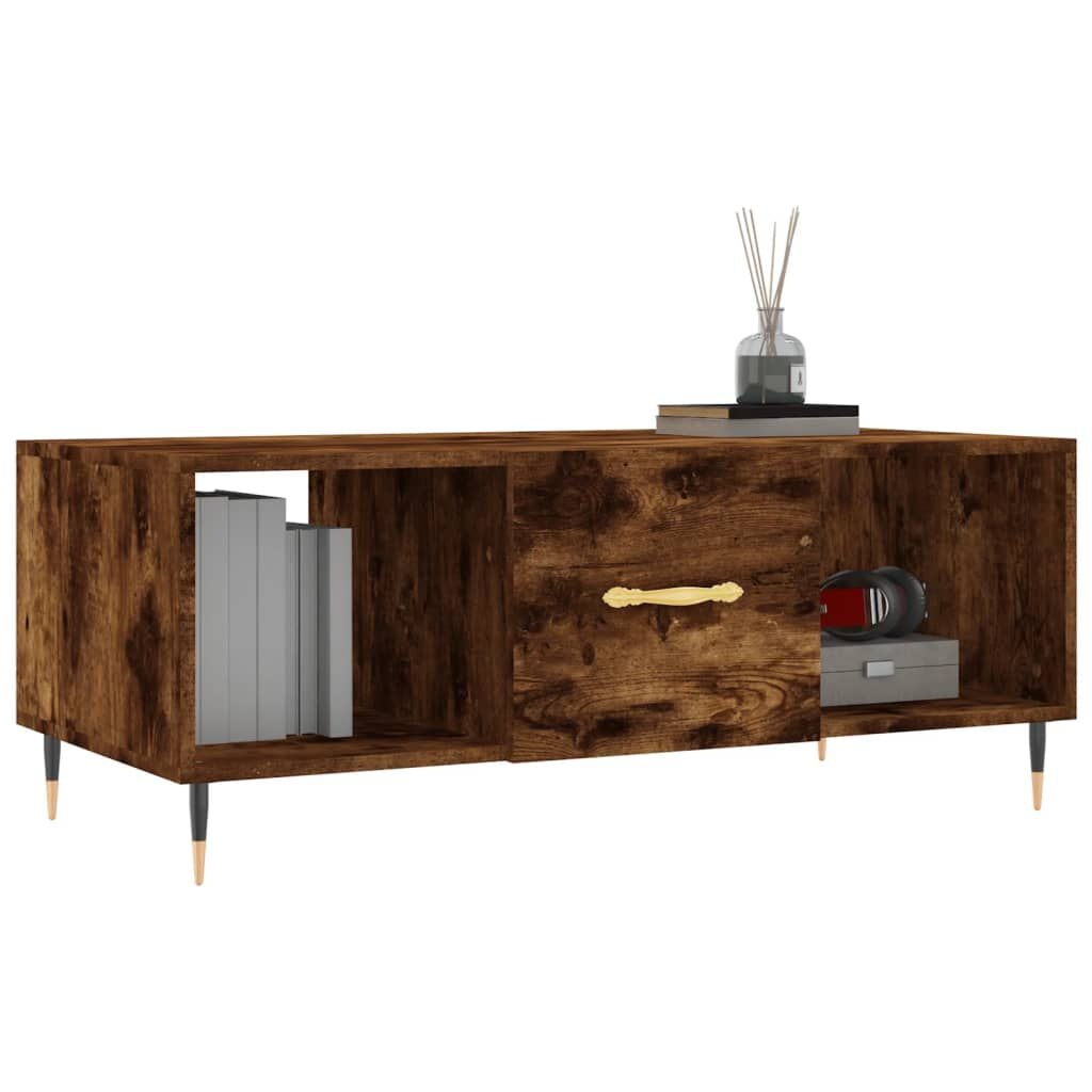 VidaXL Salontafel Gerookt Eiken 102cm - 35% Korting!