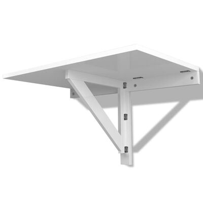 VidaXL Inklapbare Wandtafel Wit 100x60cm - 35% Korting!