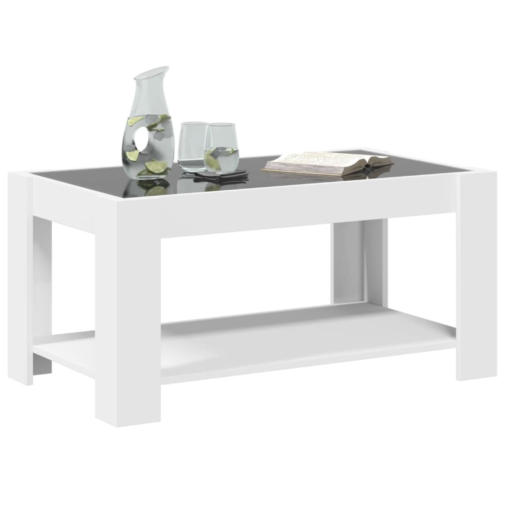 vidaXL LED Salontafel Wit 93x53cm - 35% Korting! (Nieuw)