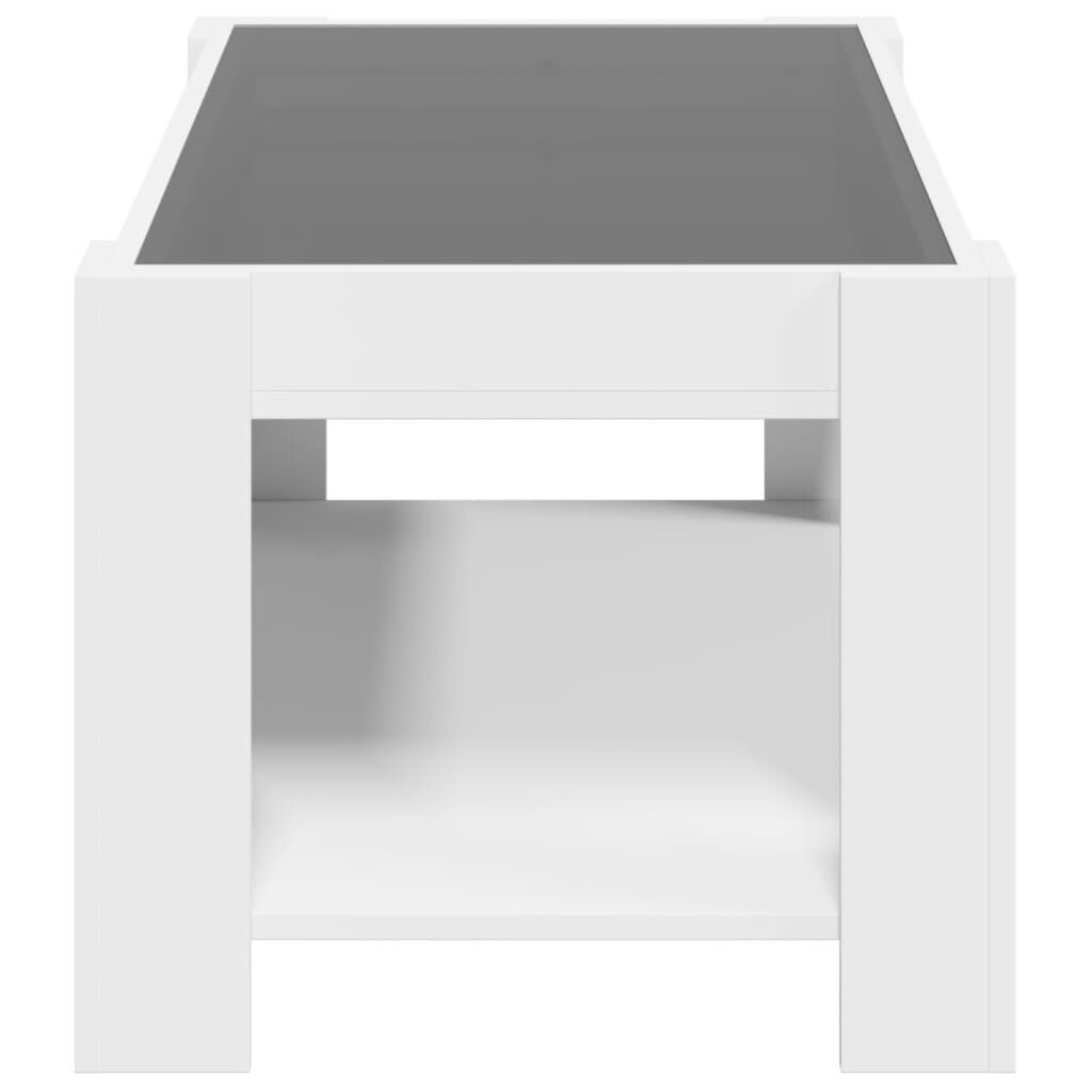 vidaXL LED Salontafel Wit 93x53cm - 35% Korting! (Nieuw)