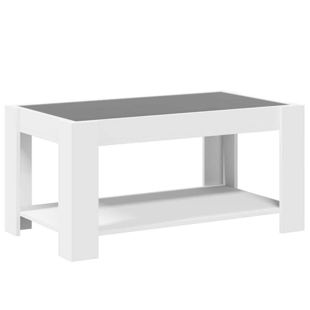 vidaXL LED Salontafel Wit 93x53cm - 35% Korting! (Nieuw)