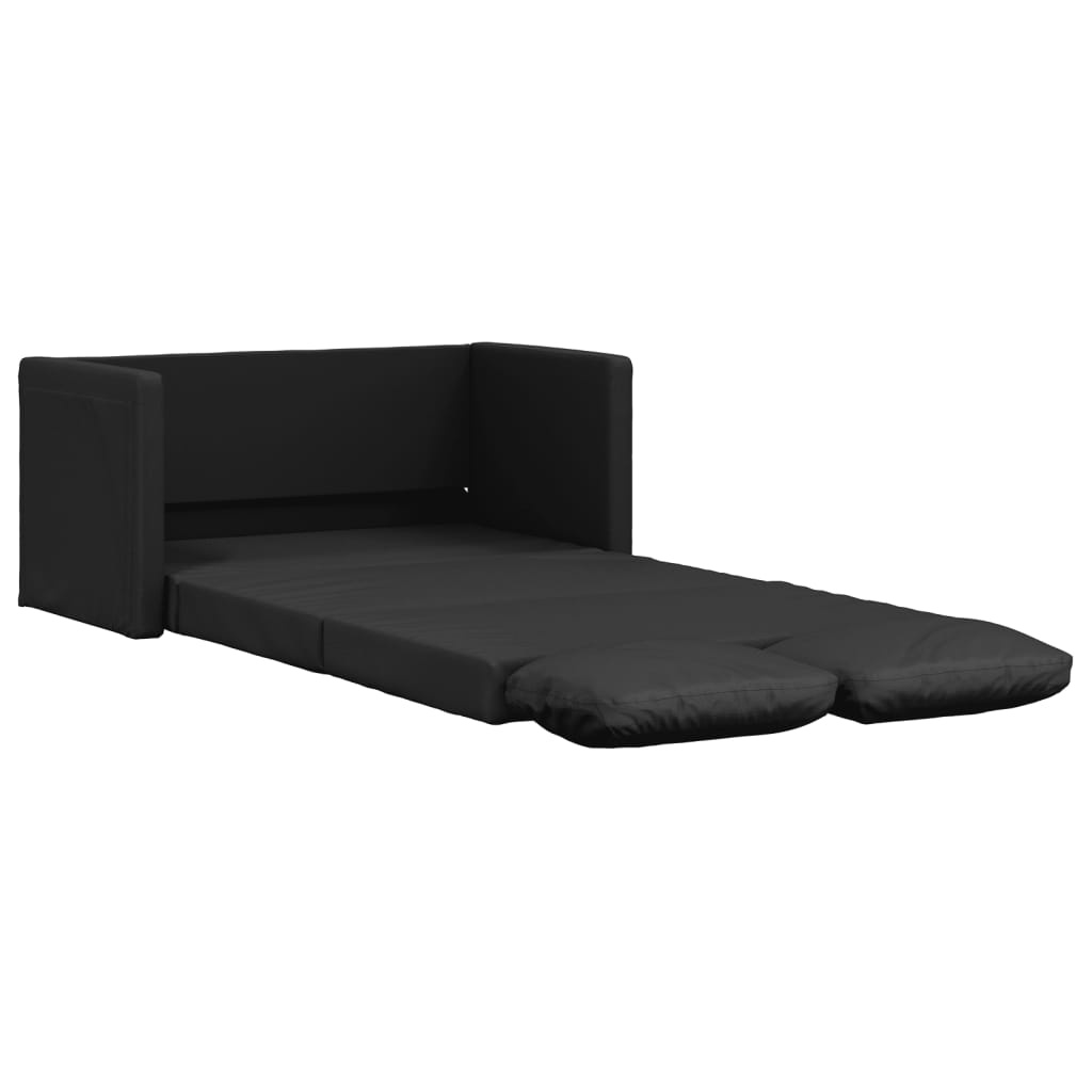 vidaXL Slaapbank 2-in-1 Kunstleer Zwart -35% Korting!