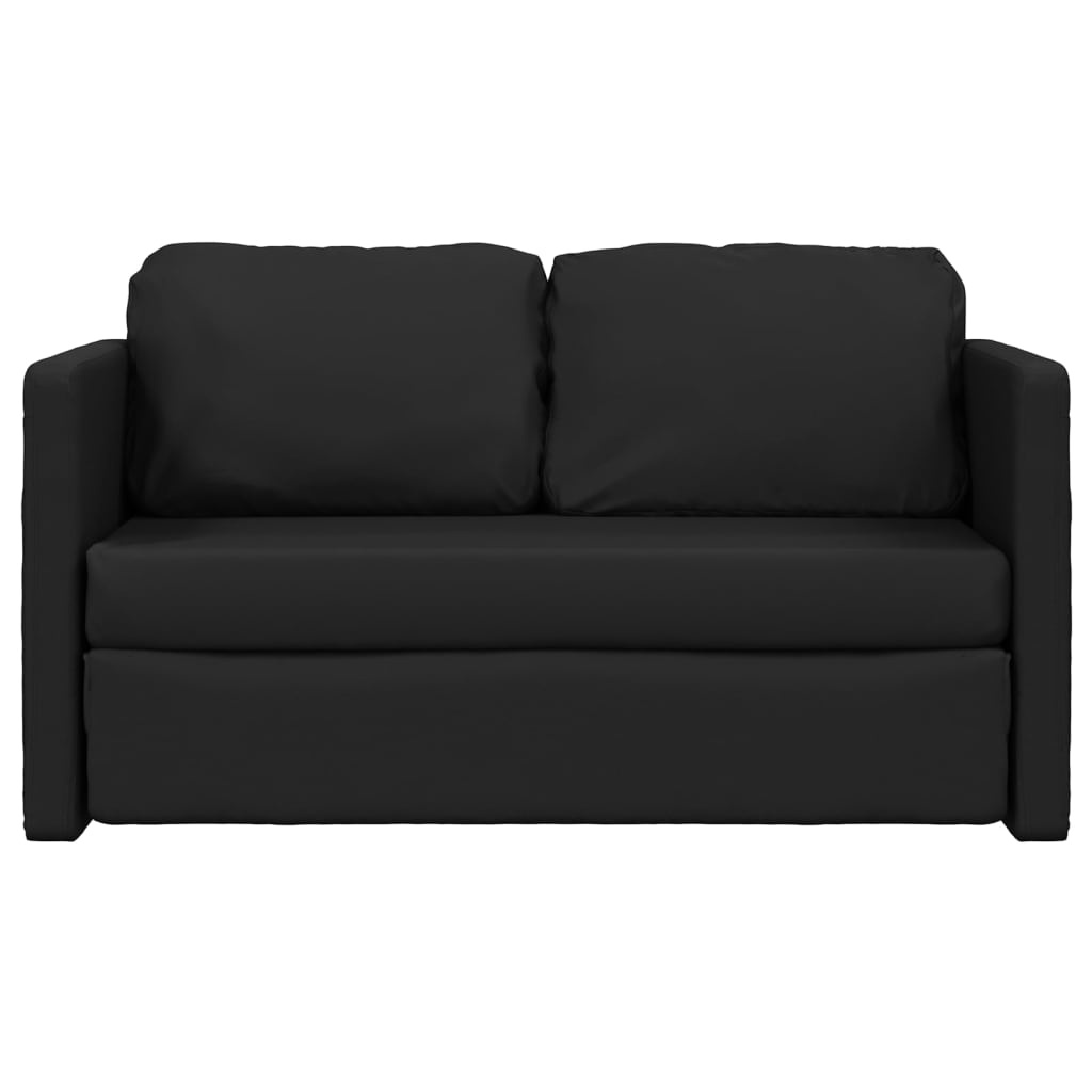 vidaXL Slaapbank 2-in-1 Kunstleer Zwart -35% Korting!