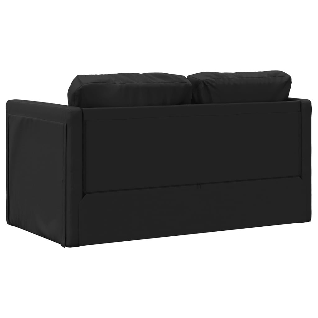 vidaXL Slaapbank 2-in-1 Kunstleer Zwart -35% Korting!