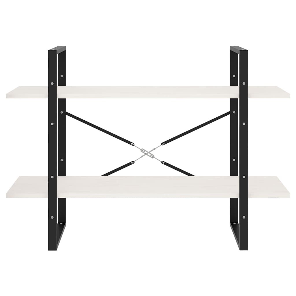 VidaXL Boekenkast Wit Grenenhout - 100x30x70cm - 35% Korting!