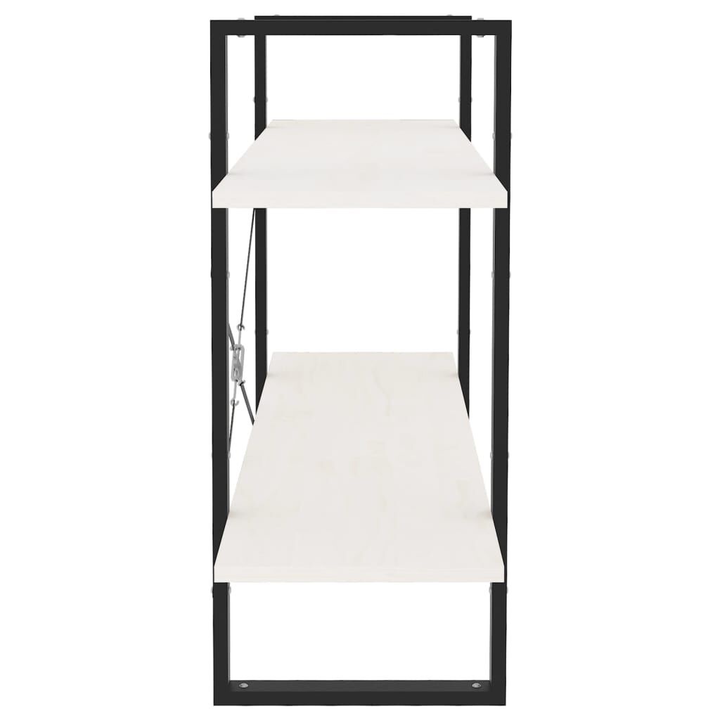 VidaXL Boekenkast Wit Grenenhout - 100x30x70cm - 35% Korting!