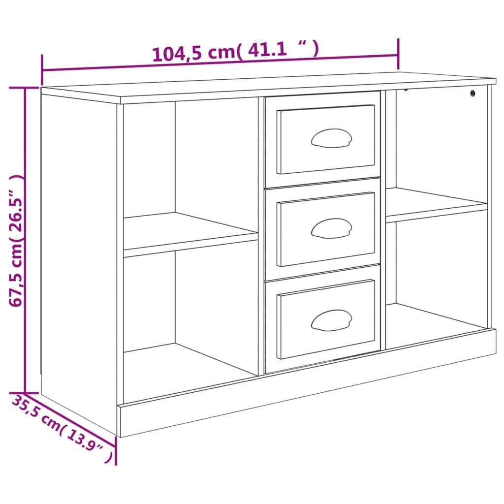 Dressoir Hoogglans Wit 104,5cm - 35% Korting!