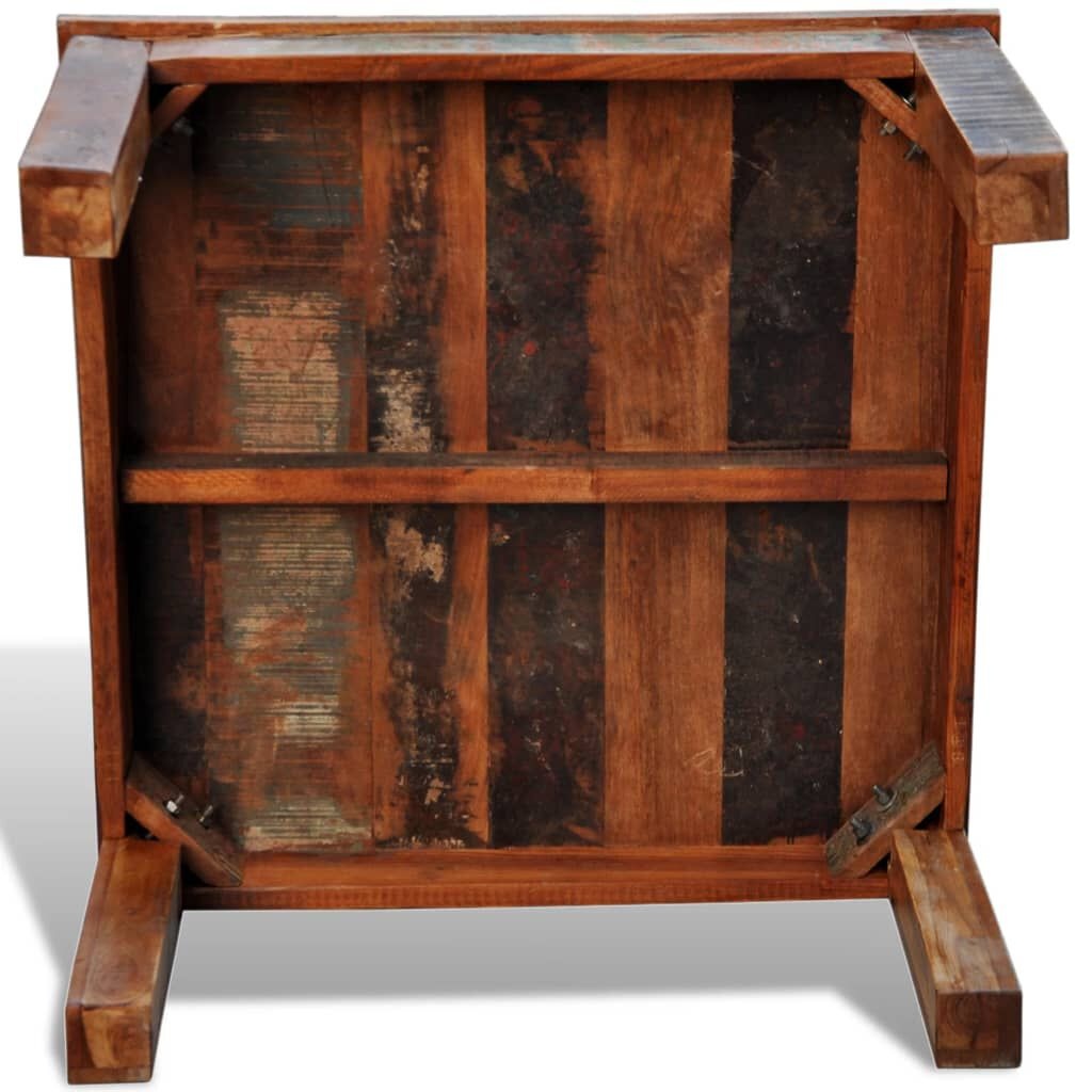 Salontafel Vierkant Gerecycled Hout 80x80 cm - 35% Korting!