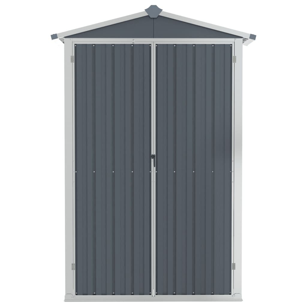 Tuinschuur gegalvaniseerd staal 116x45x175cm Grijs -35%