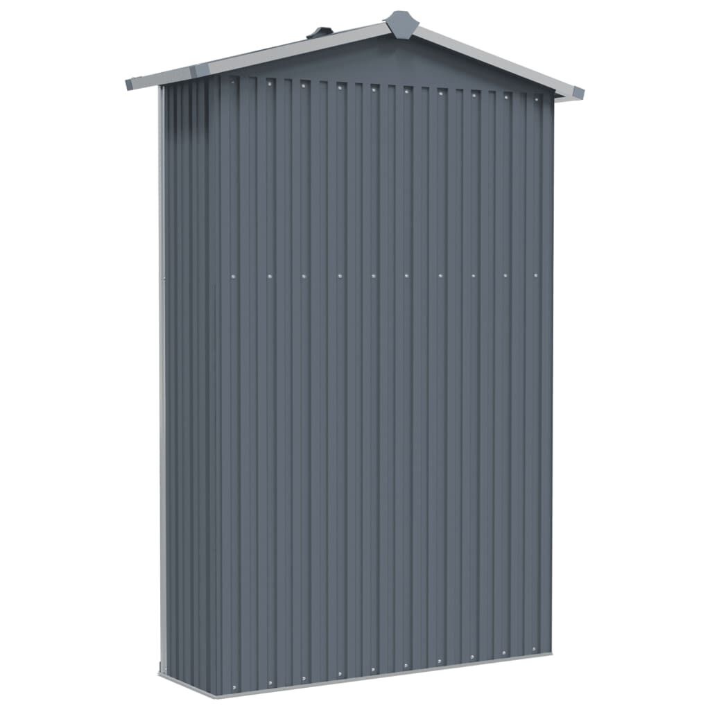 Tuinschuur gegalvaniseerd staal 116x45x175cm Grijs -35%