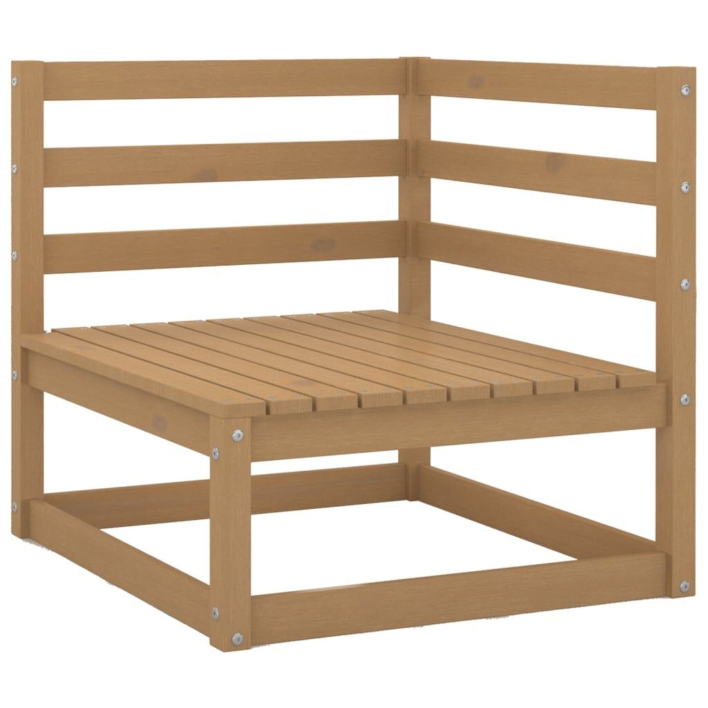 Tuinbank 2-zits Grenenhout Honingbruin -55% Korting!