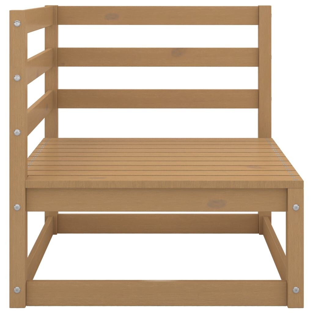 Tuinbank 2-zits Grenenhout Honingbruin -55% Korting!