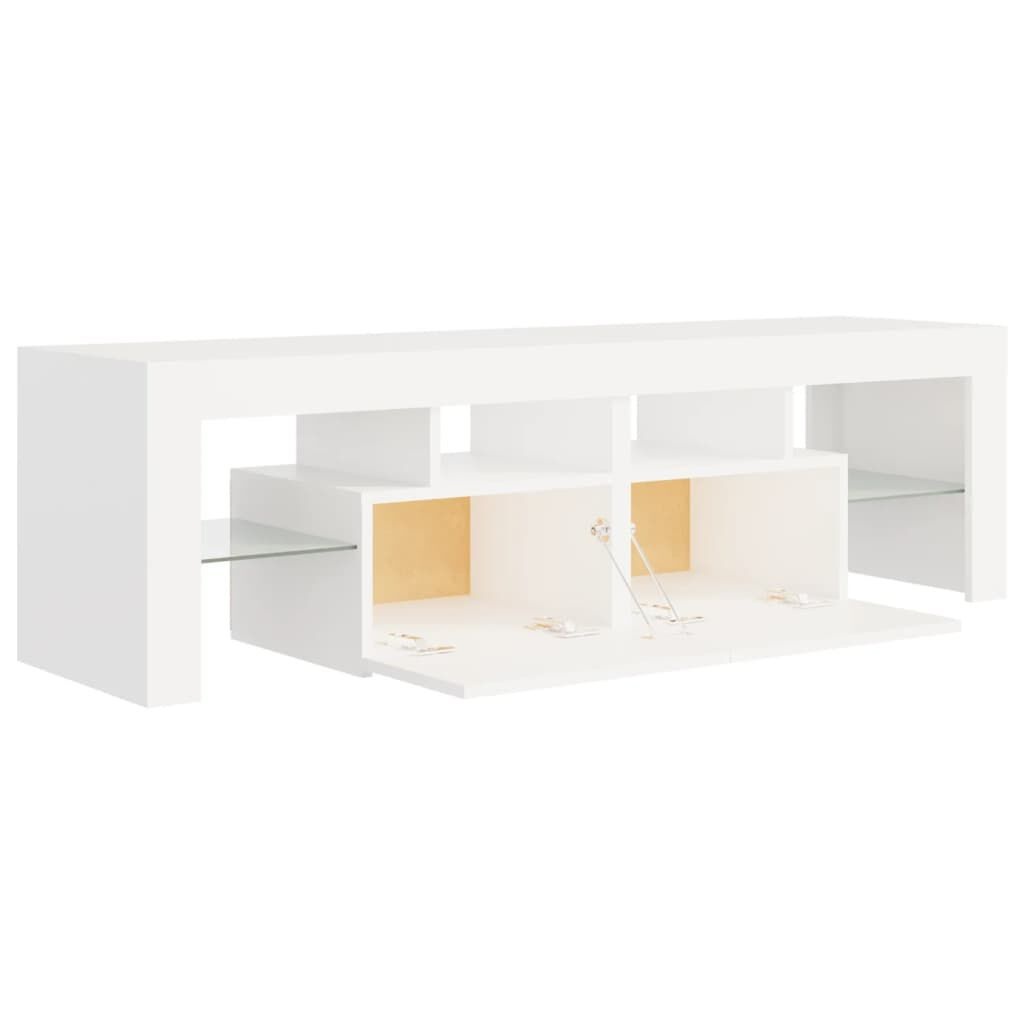 vidaXL TV Meubel Wit 140cm met LED - 35% Korting!