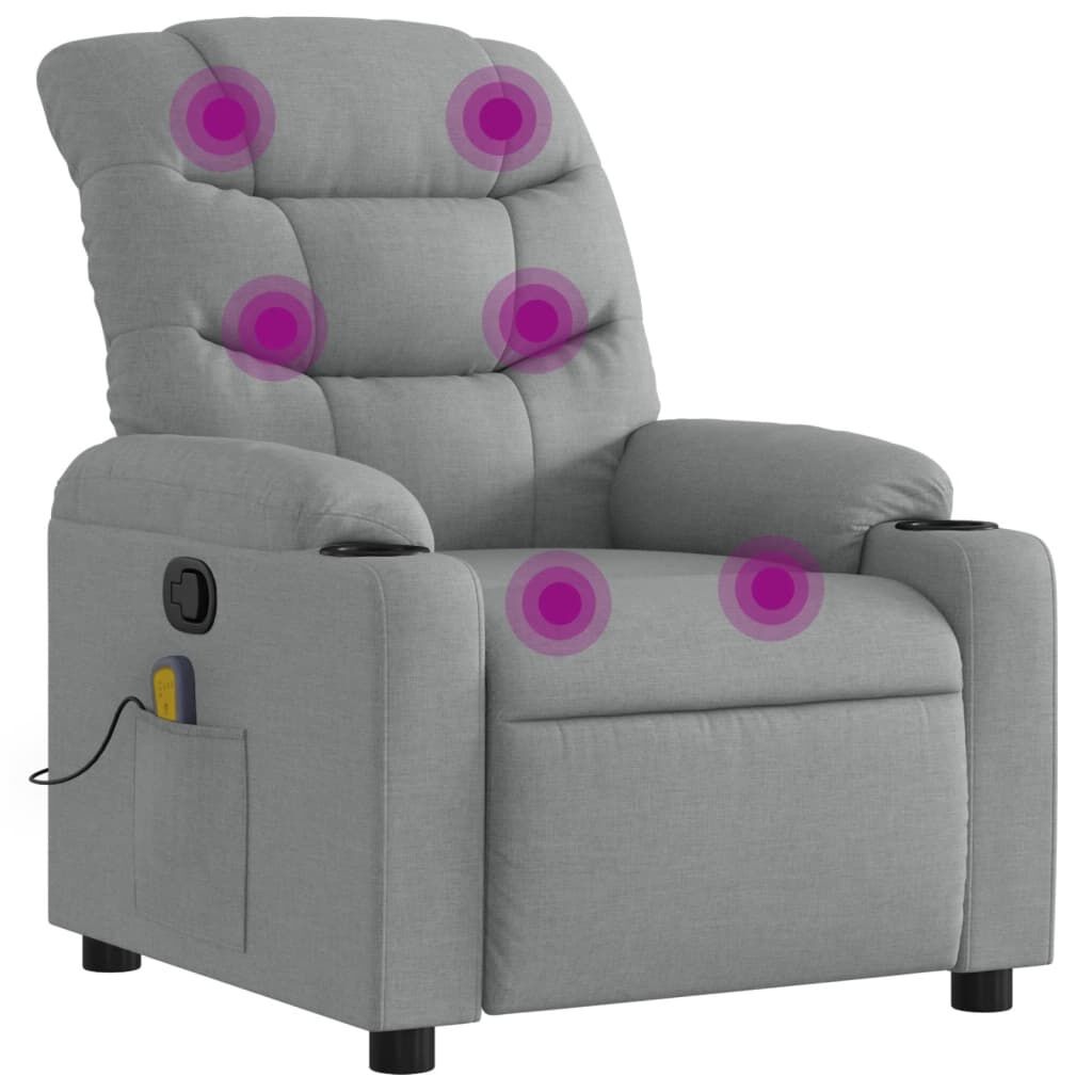VidaXL Massagestoel Lichtgrijs - 47% Korting!