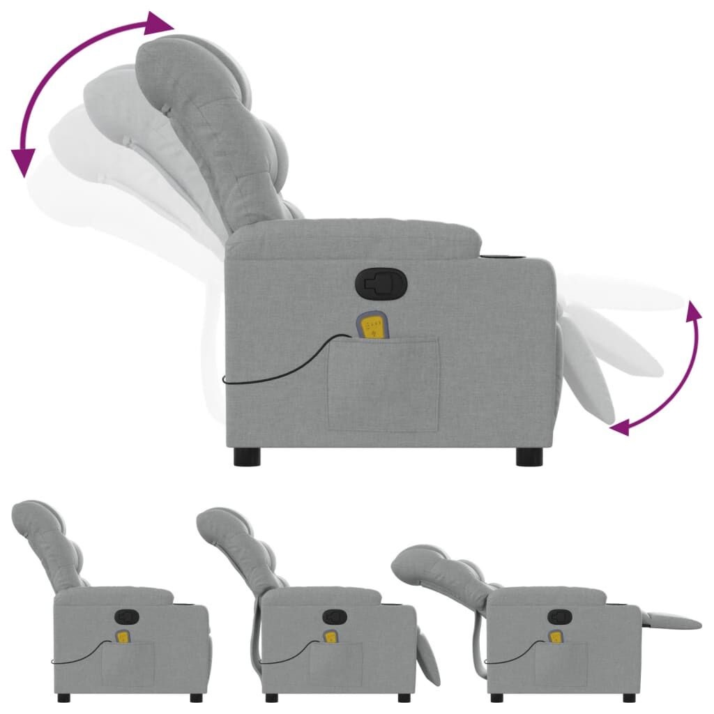 VidaXL Massagestoel Lichtgrijs - 47% Korting!