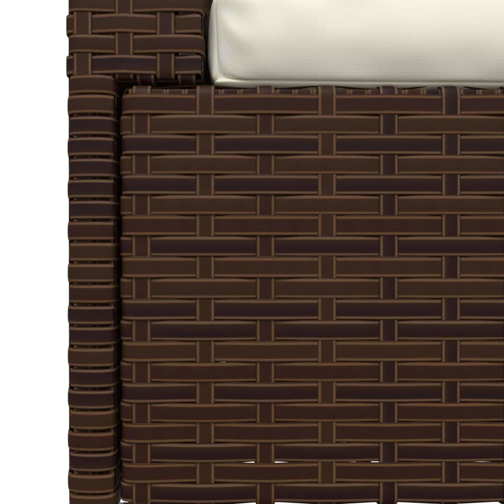 VidaXL Tweezitsbank Rattan Bruin - 35% Korting!