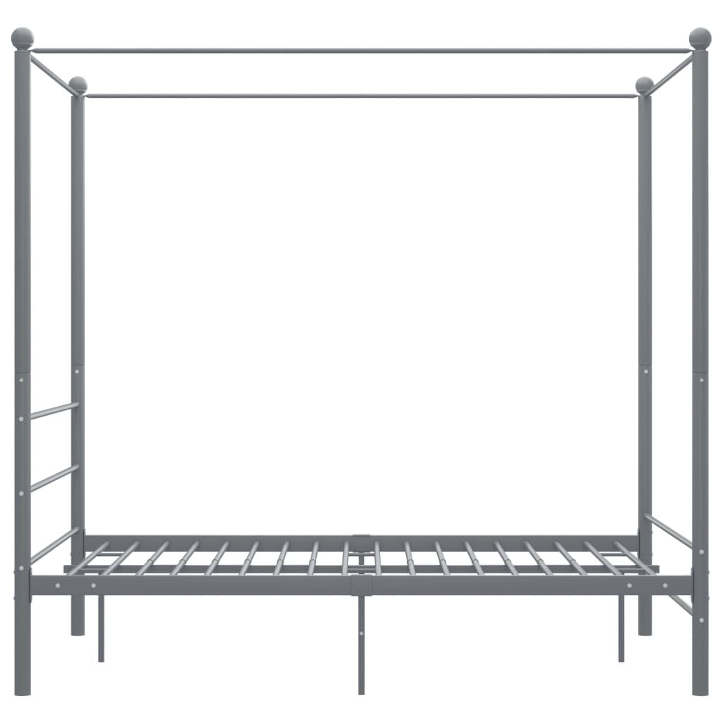 vidaXL Hemelbed 140x200 Grijs - 35% Korting!