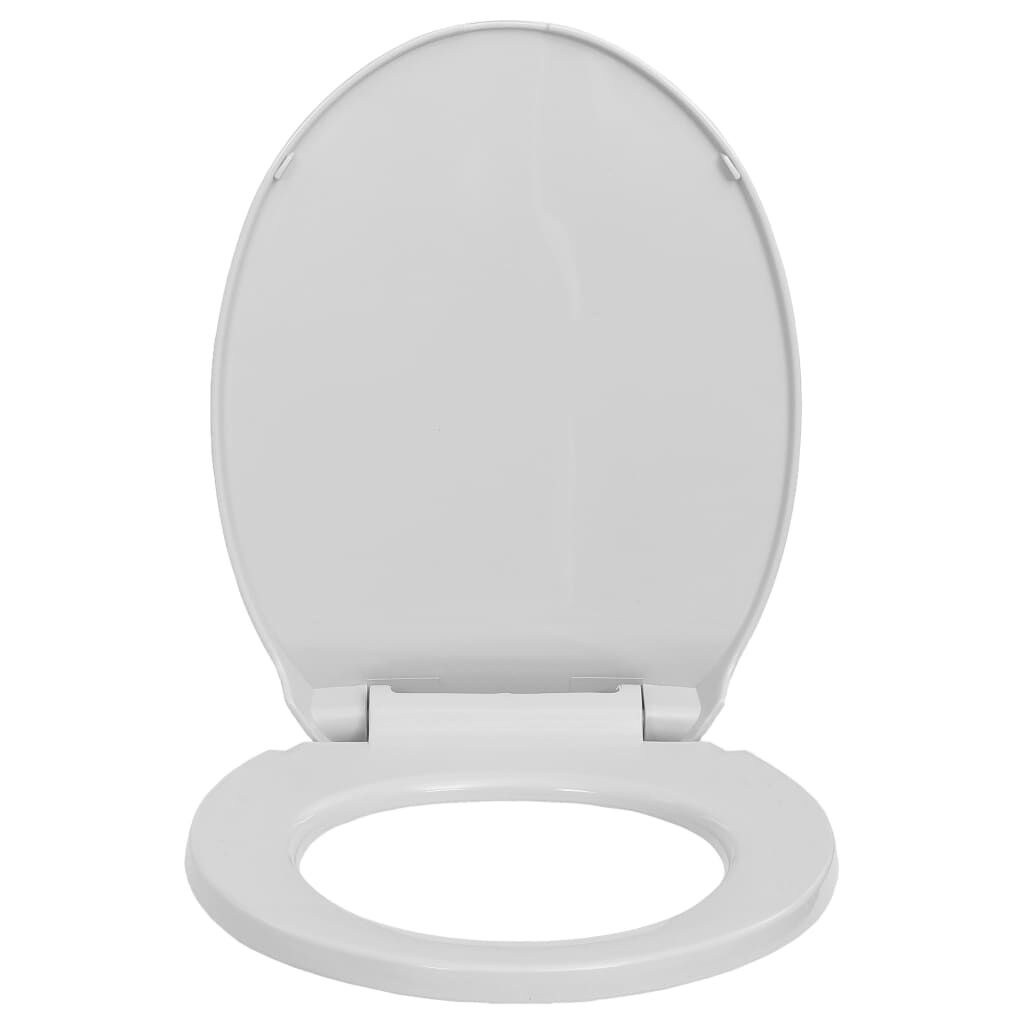 vidaXL Toiletbril Lichtgrijs Soft-Close -35%
