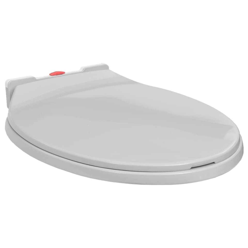 vidaXL Toiletbril Lichtgrijs Soft-Close -35%