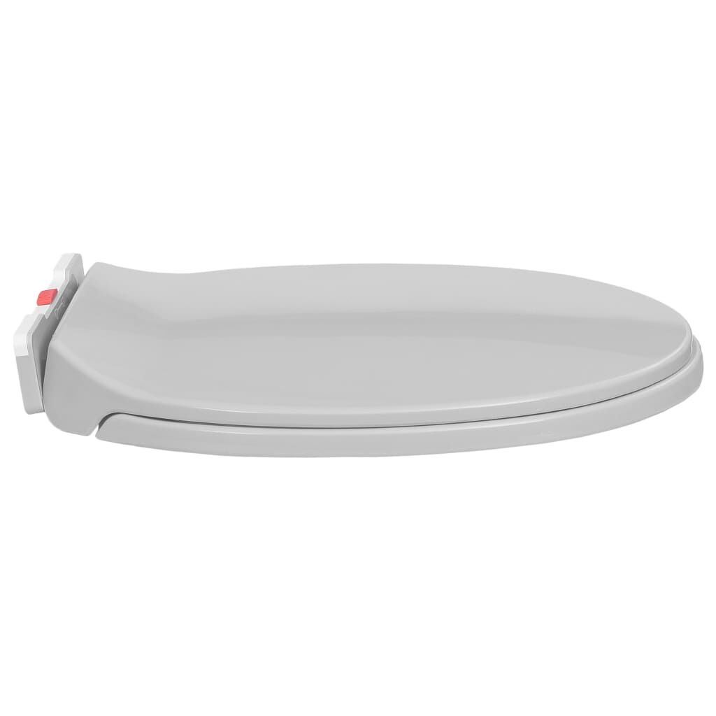 vidaXL Toiletbril Lichtgrijs Soft-Close -35%