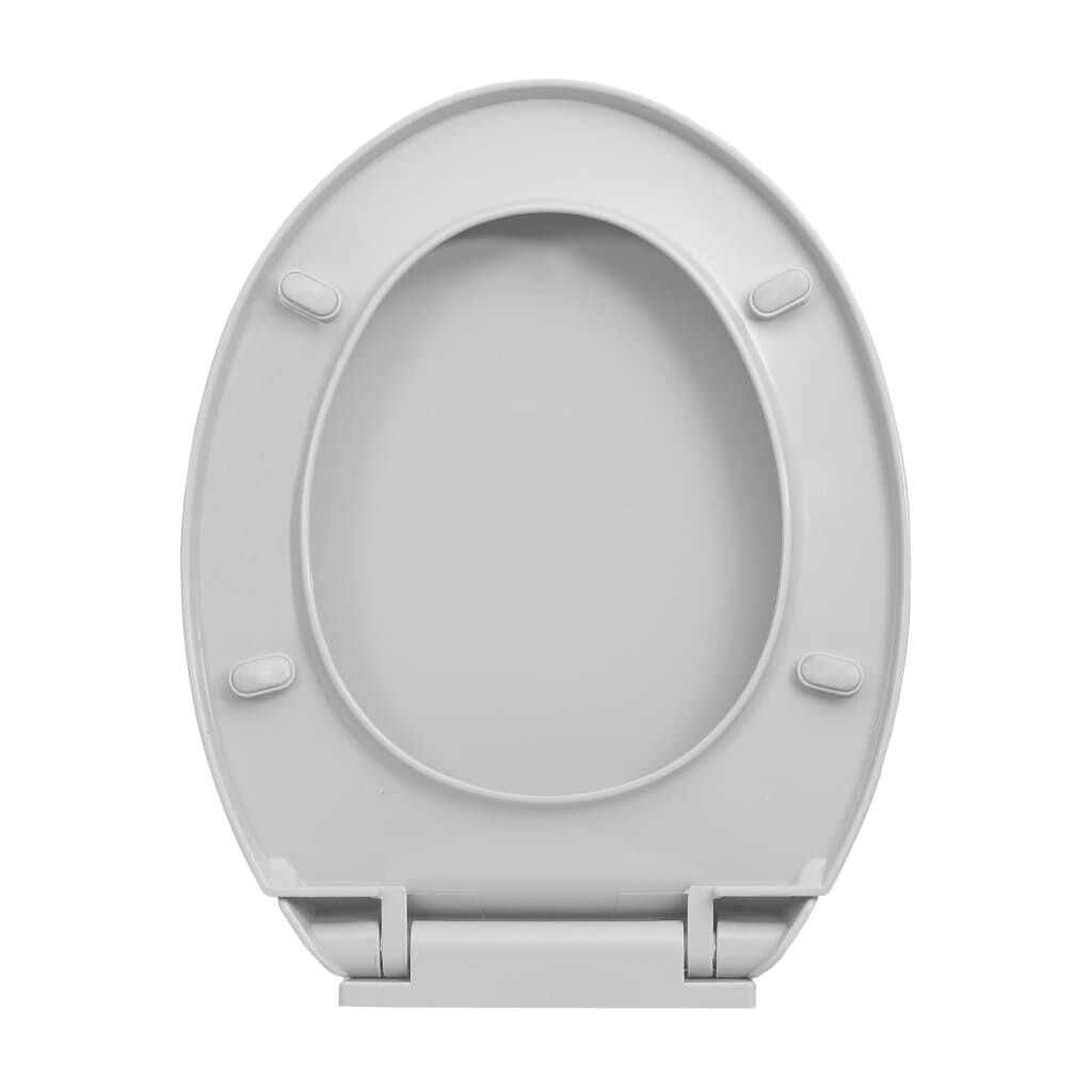 vidaXL Toiletbril Lichtgrijs Soft-Close -35%