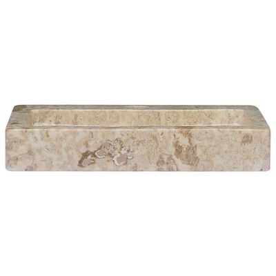 Wastafel Crème Marmer Wandmontage 38cm - 35% Korting!