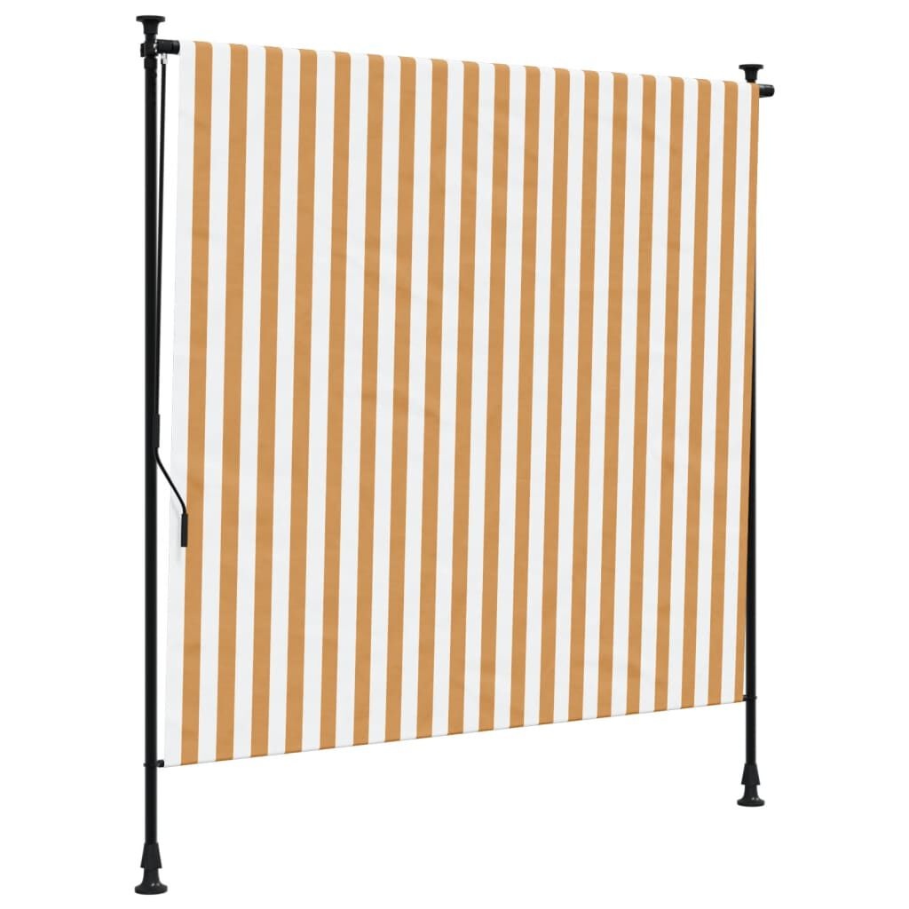 VidaXL Rolgordijn Buiten 200x270cm Oranje/Wit - 35% Korting!