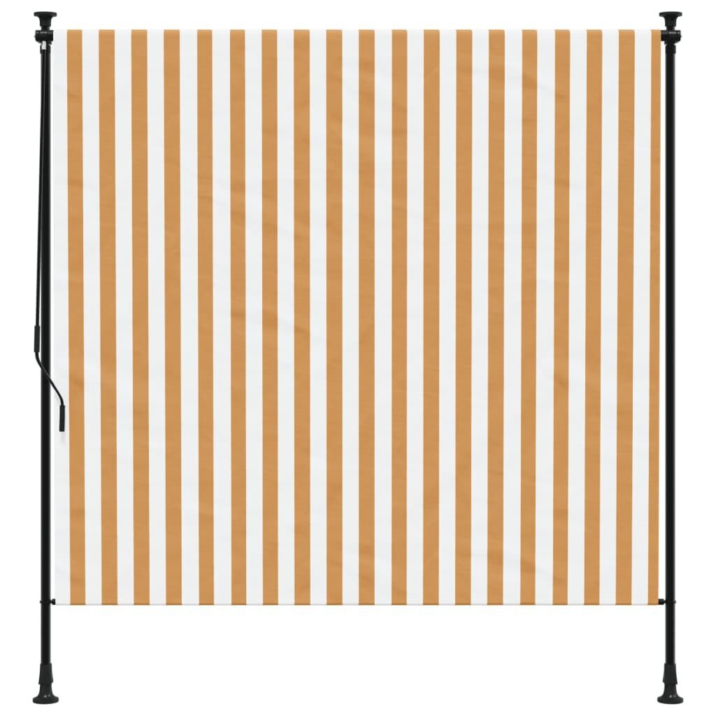 VidaXL Rolgordijn Buiten 200x270cm Oranje/Wit - 35% Korting!