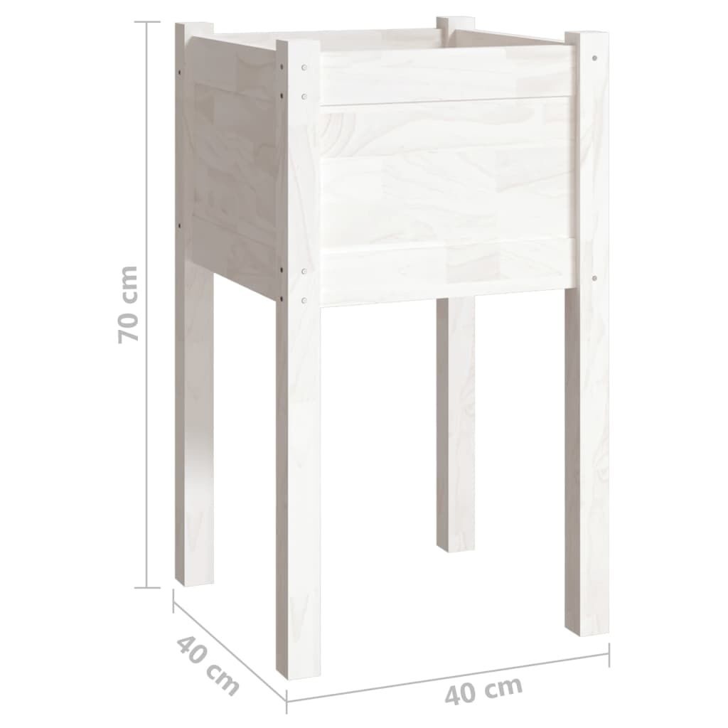 vidaXL Plantenbakken (2 st) 40x40x70 cm Grenen -35%