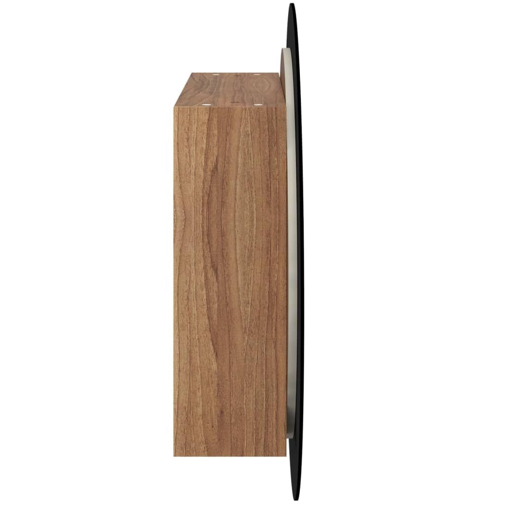 vidaXL Badkamerkast met Spiegel & LED Eiken -54cm - 41% Korting!