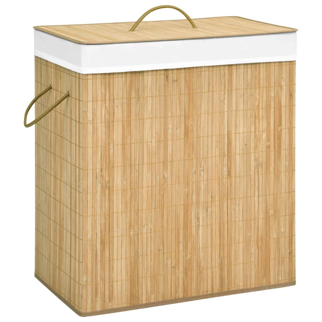 VidaXL Wasmand Bamboe 100L - 41% Korting!