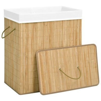 VidaXL Wasmand Bamboe 100L - 41% Korting!