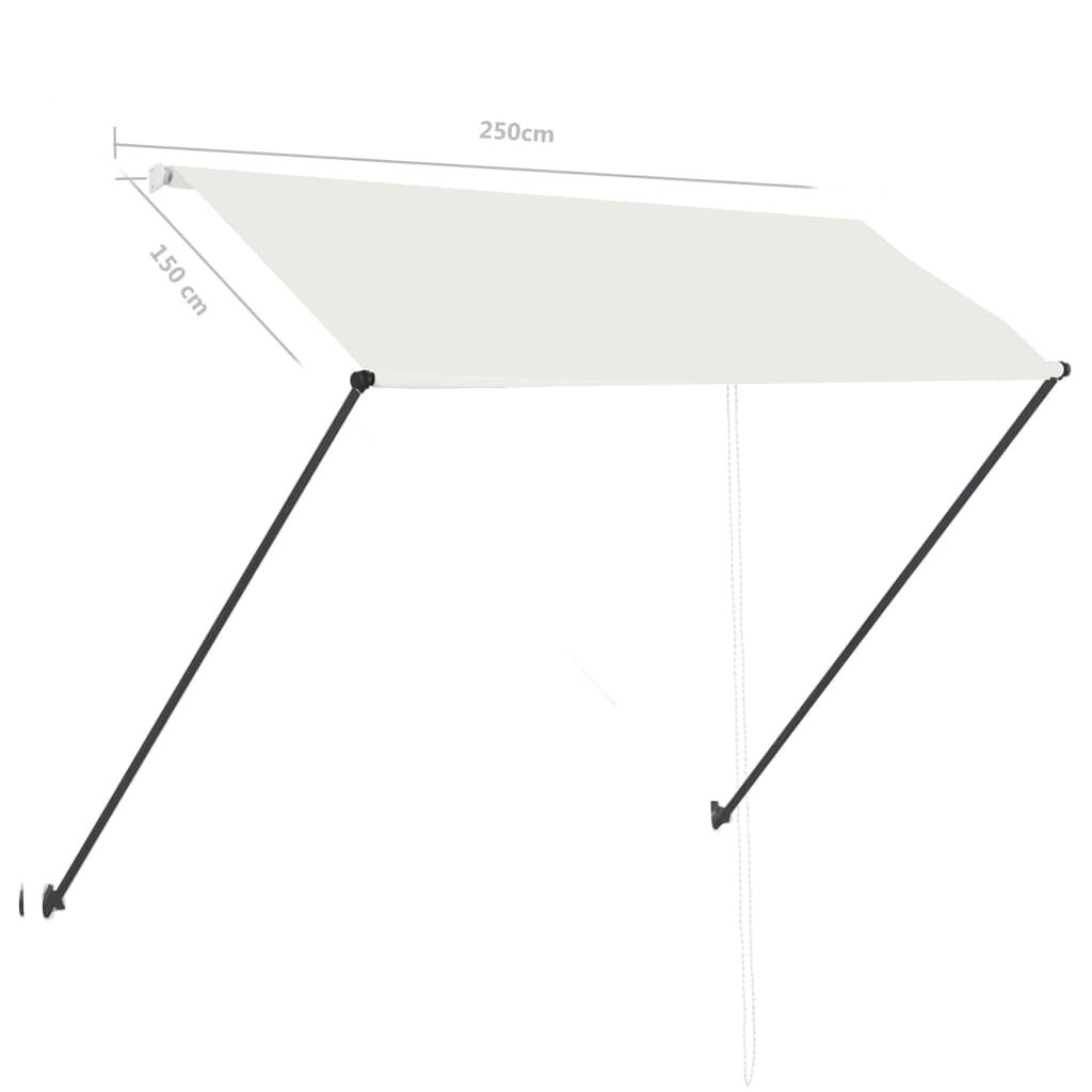 VidaXL Crème Luifel 250x150cm - 35% Korting! Krasje