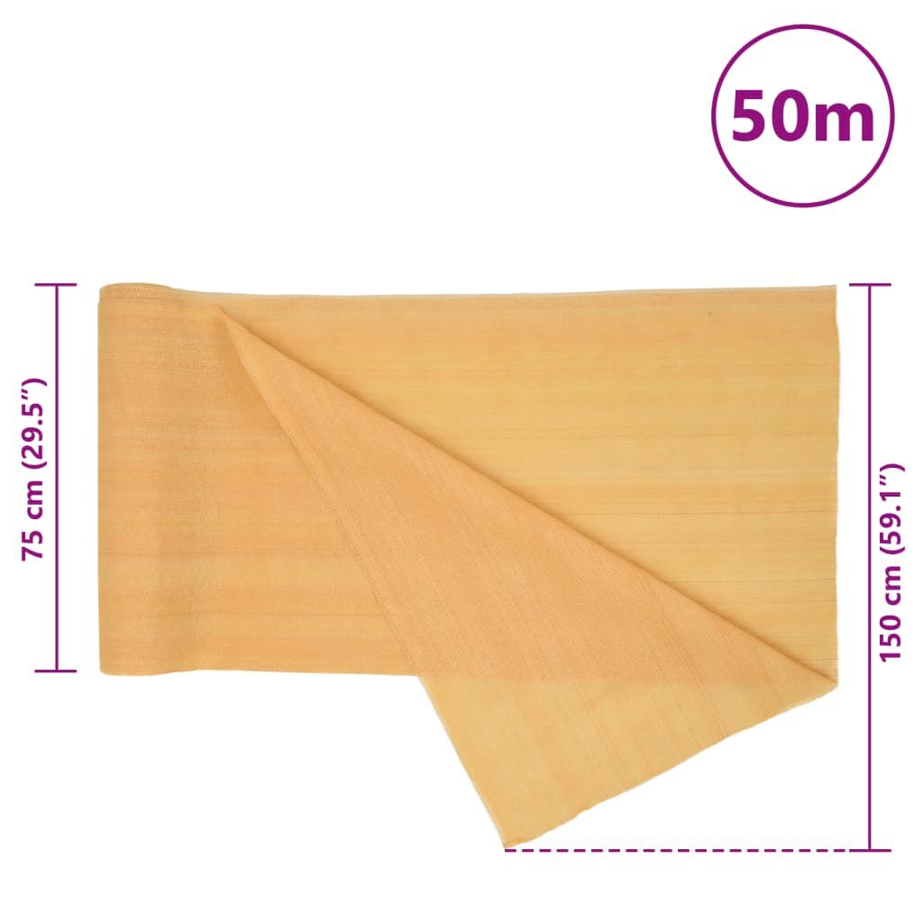 vidaXL Privacynet Zand 1.5x50m -35%! Topdeal