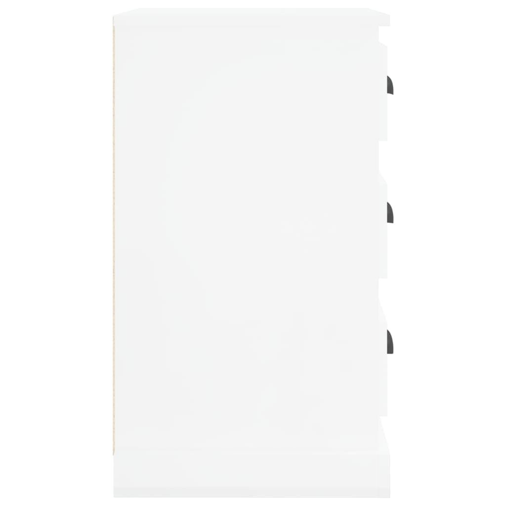 vidaXL Nachtkastje Hoogglans Wit 39x39x67cm - 41% Korting!