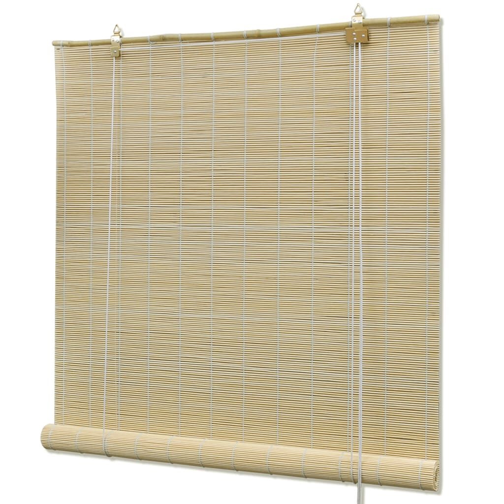 Rolgordijn Bamboe 120x160cm Naturel - 35% Korting!