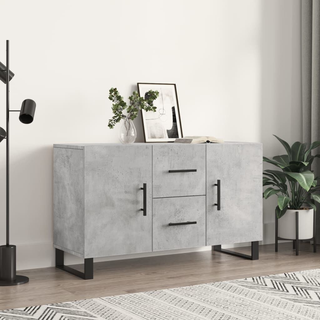 vidaXL Dressoir Betongrijs 100cm - 35% Korting! (Beschadigd)