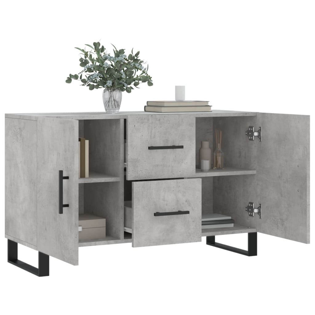 vidaXL Dressoir Betongrijs 100cm - 35% Korting! (Beschadigd)