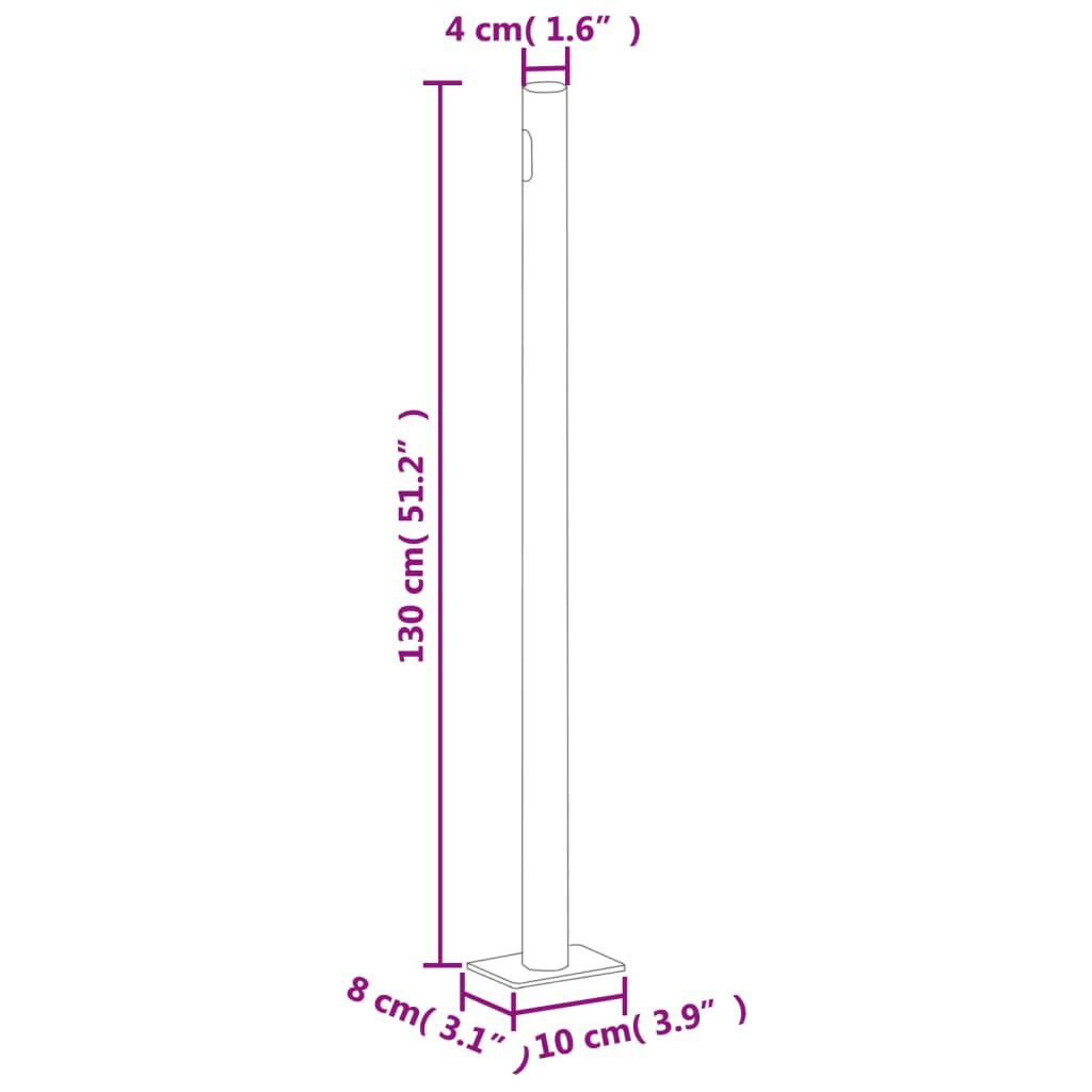 VidaXL Uittrekbaar Windscherm 220x600cm Zwart - 35% Korting!
