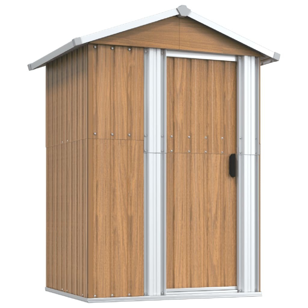vidaXL Tuinschuur Bruin - Gegalvaniseerd Staal - 35% Korting!