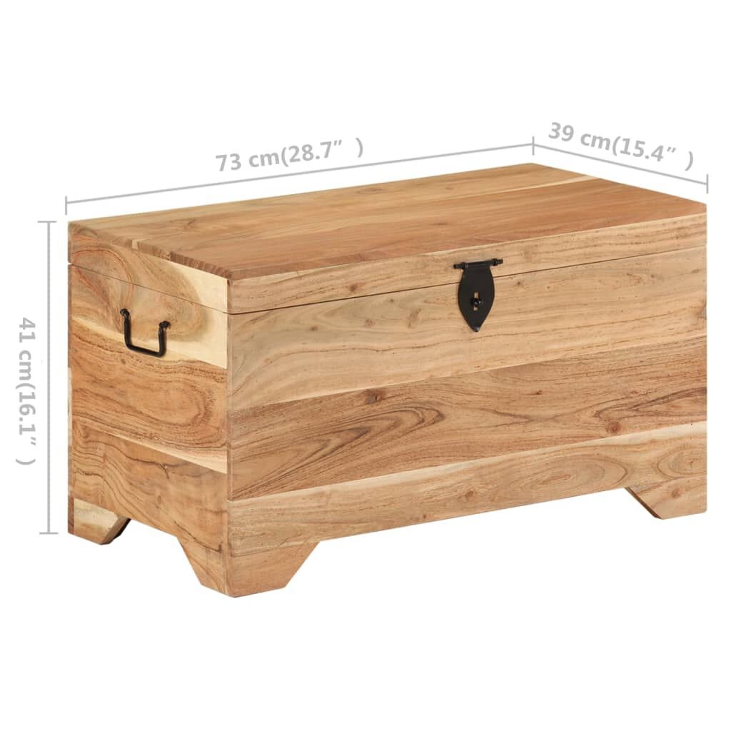 VidaXL Acacia Opbergkist 73cm - Massief Hout - 35% Korting!