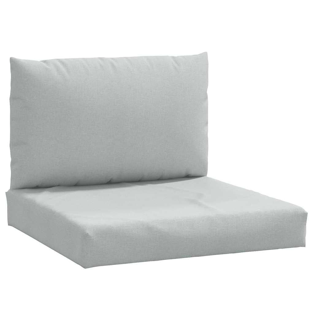 vidaXL Palletkussens Lichtgrijs - 2 stuks - 35% Korting!