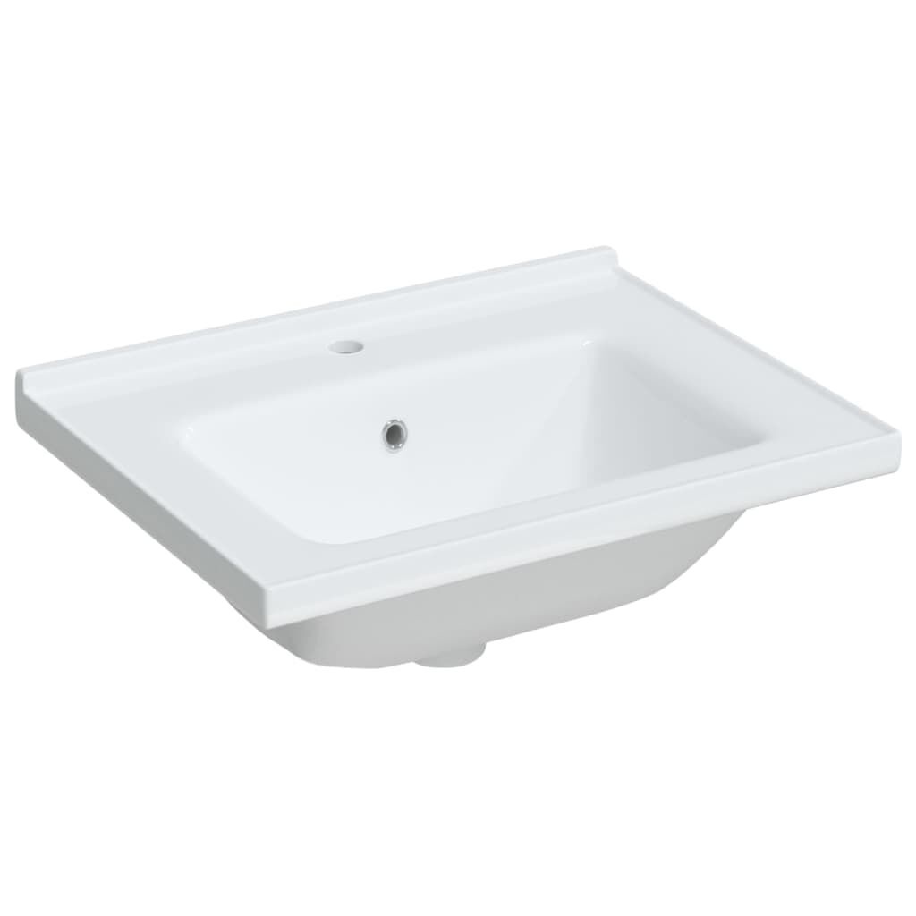 vidaXL Wastafel Wit Keramiek 61x48cm - 35% Korting!