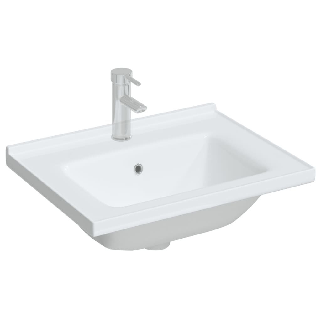 vidaXL Wastafel Wit Keramiek 61x48cm - 35% Korting!