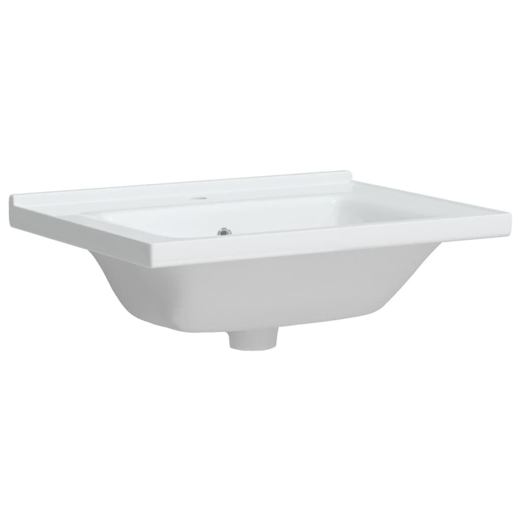 vidaXL Wastafel Wit Keramiek 61x48cm - 35% Korting!