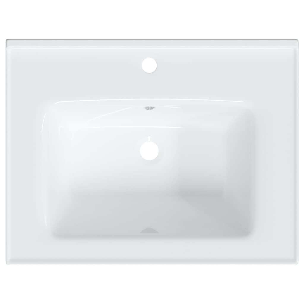 vidaXL Wastafel Wit Keramiek 61x48cm - 35% Korting!