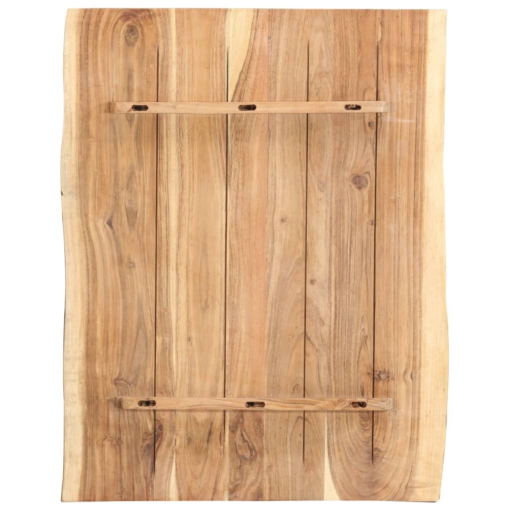 vidaXL Acacia Tafelblad 80cm - Natuurlijke Rand - 35% Korting!